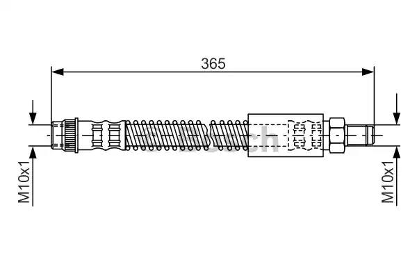 Гальмівний шланг 1987476063 BOSCH