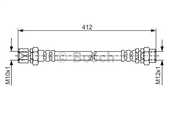 Гальмівний шланг 1987476144 BOSCH