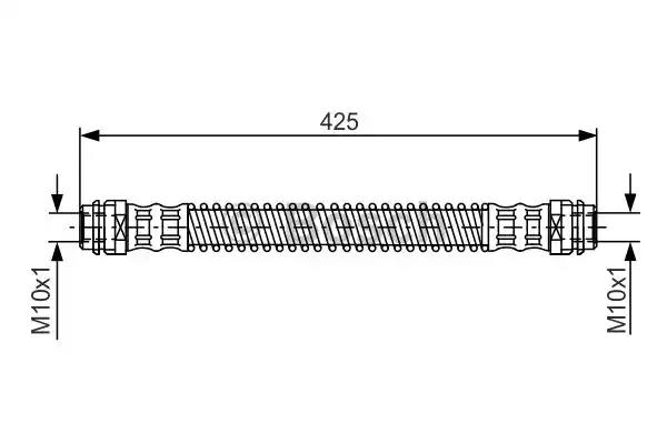 Гальмівний шланг 1987476330 BOSCH