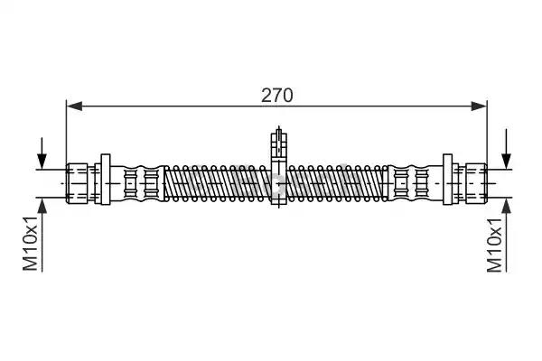 Тормозной шланг 1987476349 BOSCH