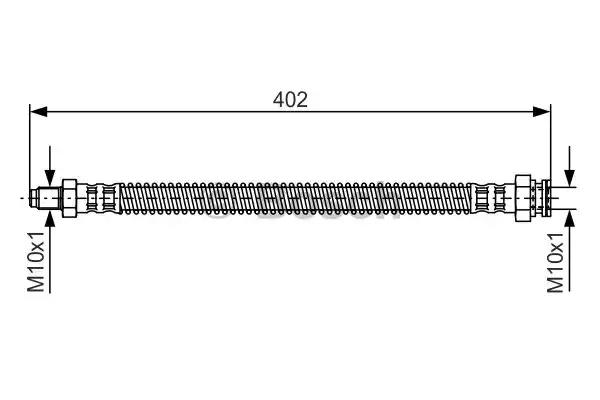 Гальмівний шланг 1987476667 BOSCH
