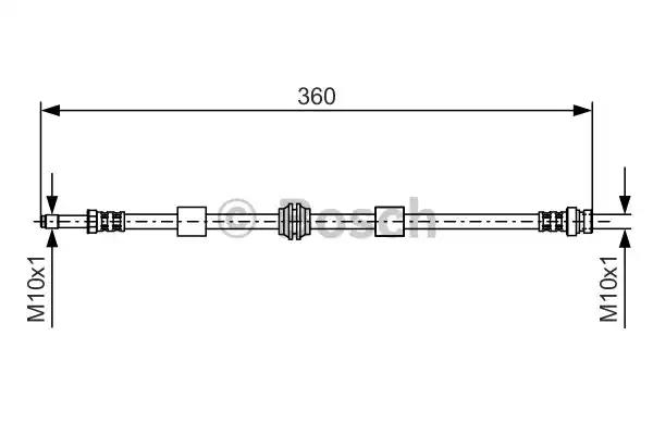 Гальмівний шланг 1987476713 BOSCH