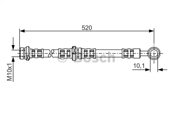 Aгальмівний шланг 1987476768 BOSCH