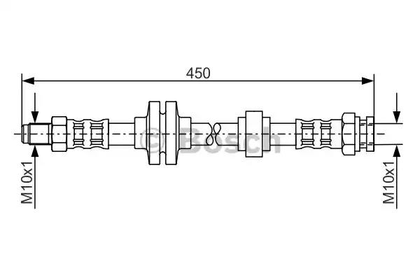 Гальмівний шланг 1987476880 BOSCH