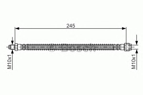 Шланг гальмівний 1987476950 BOSCH