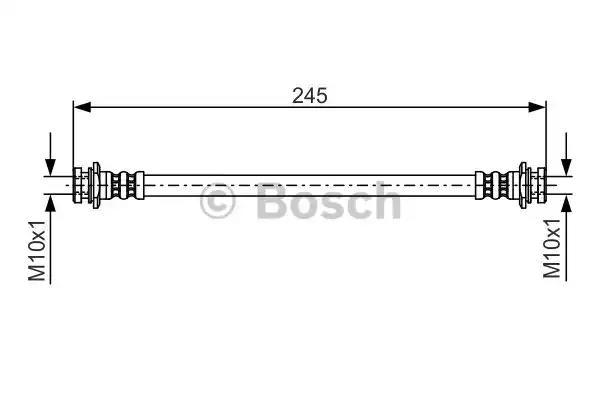 Шланг гальмівний 1987476969 BOSCH