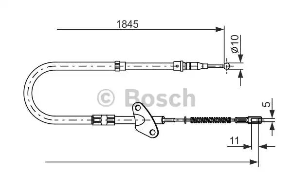 Bosch db трос ручн.гальма прав.207-310 86-нов.тип1862м 1987477118 BOSCH