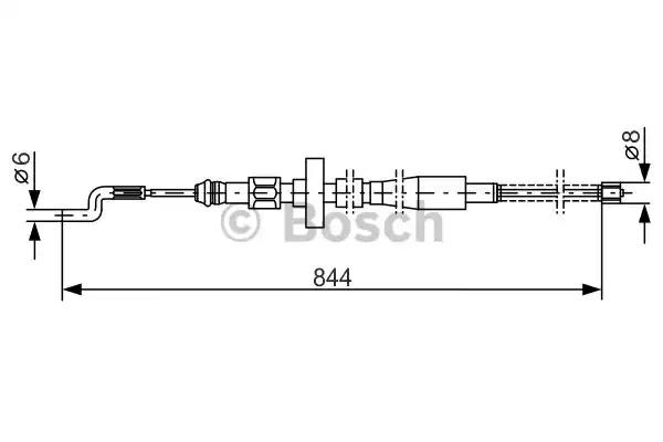 Bosch vw трос ручного гальма t4 91- 1987477171 BOSCH
