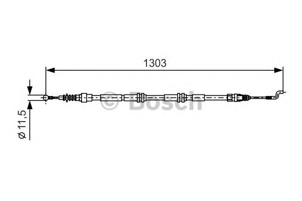 Трос стояночного тормоза 1987477260 BOSCH