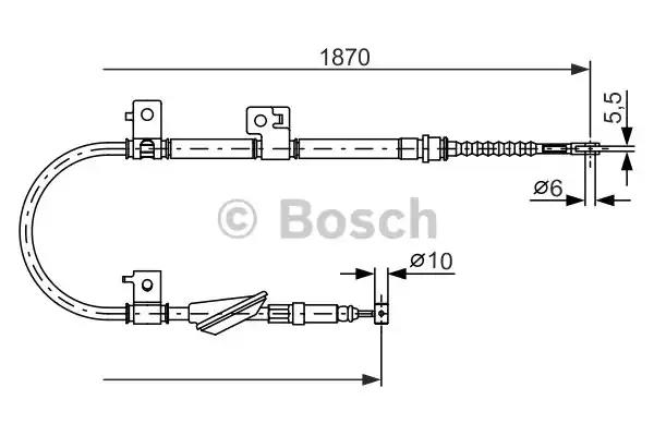 Bosch honda трос гальма accord 92- 1987477602 BOSCH