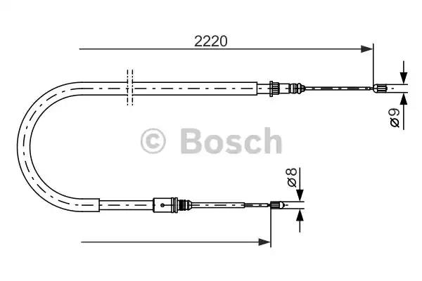 Гальмівний трос renault laguna rlrr 01-07 1987477652 BOSCH