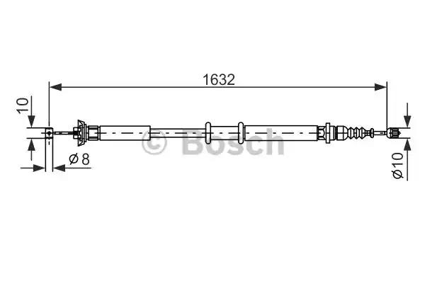 Тросовий привод, стоянкове гальмо 1987477722 BOSCH
