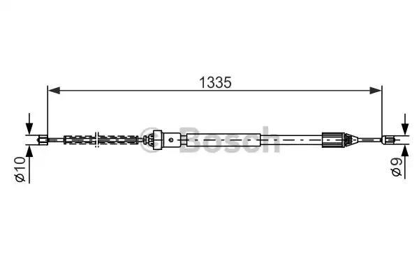 Трос стояночного тормоза 1987477783 BOSCH