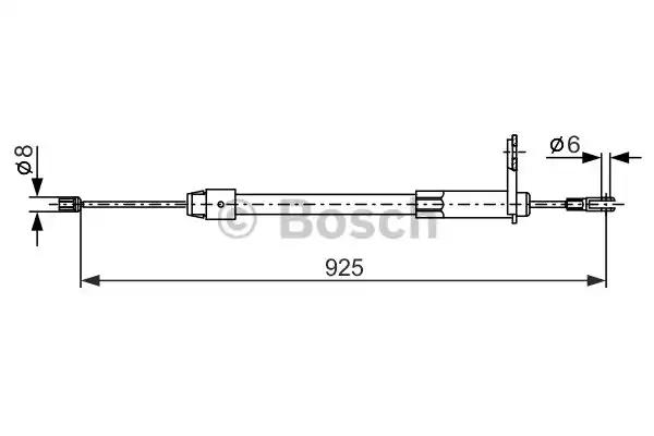 Трос ручного гальма 1987477846 BOSCH