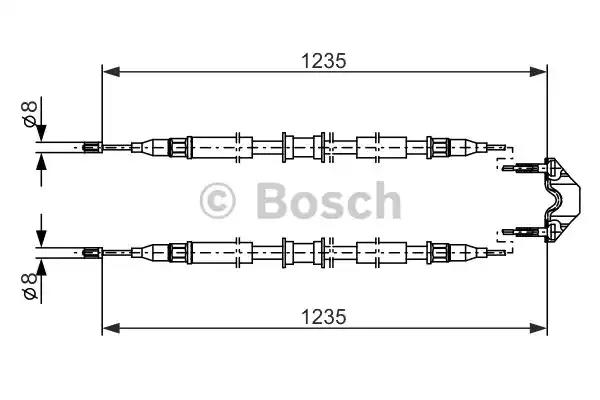 Трос ручного гальма 1987477869 BOSCH