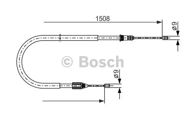 Трос ручного гальма 1987477890 BOSCH