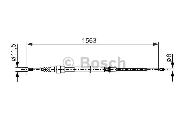 Трос гальмiвний 1987477891 BOSCH