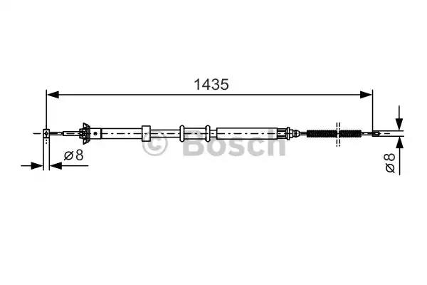 Трос ручного гальма 1987477926 BOSCH