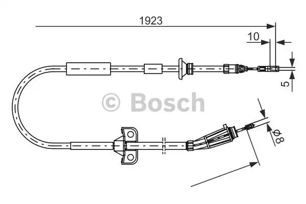 Bosch  volvo трос ручного гальма лів./прав. s60 i 1987477999 BOSCH