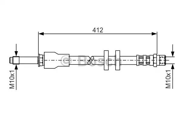 Bosch шланг гальмівний volvo xc90 02-10 1987481021 BOSCH