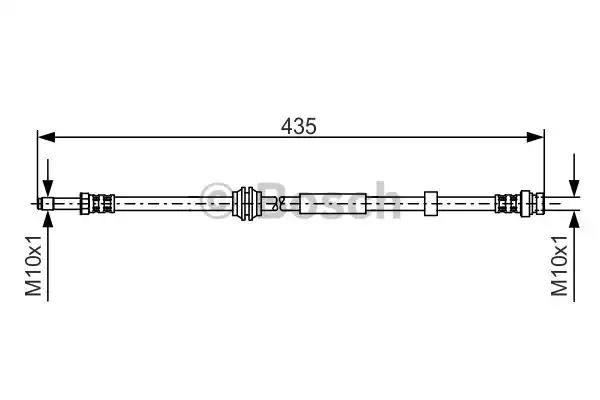 Шланг гальмівний 1987481023 BOSCH