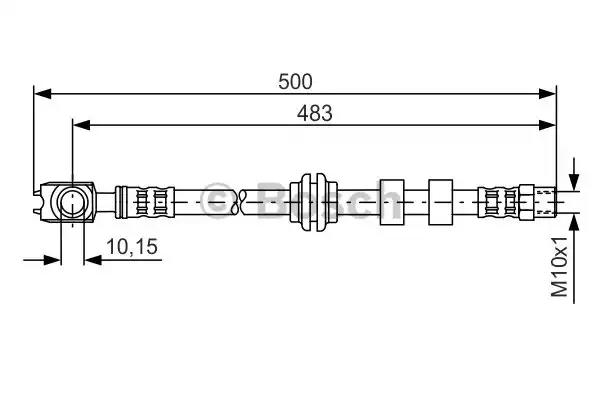 Гальмівний шланг 1987481115 BOSCH