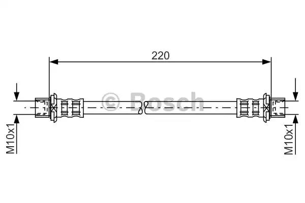 Bosch шланг гальм. задн. toyota picnic -01 1987481132 BOSCH
