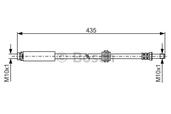 Bosch ford шланг гальмівний задній focus ii c-max 04- 1987481159 BOSCH