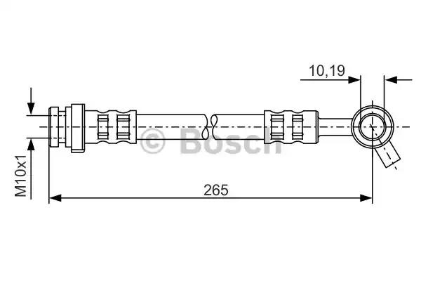 Bosch шланг гальм. передн. nissan patrol gr -98 1987481291 BOSCH