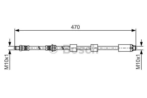 Шланг гальмівний 1987481481 BOSCH