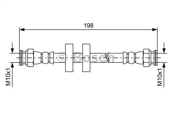 Aгальмівний шланг 1987481581 BOSCH