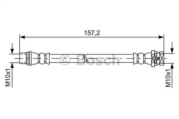 Bosch renault шланг гальмів. задн. лів. megane iii scenic iii 08- 1987481624 BOSCH