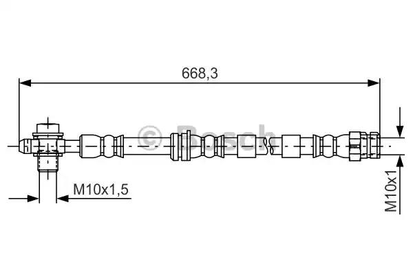 Тормозной шланг 1987481693 BOSCH