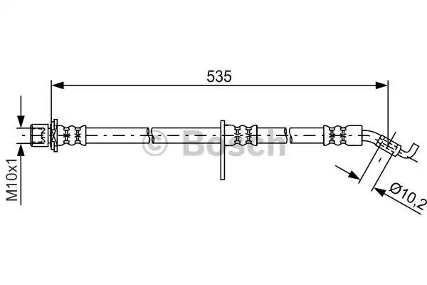 Bosch шланг гальм. передн. прав. daihatsu terios 05- 1987481773 BOSCH