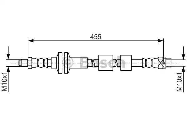Шланг гальмівний 1987481783 BOSCH