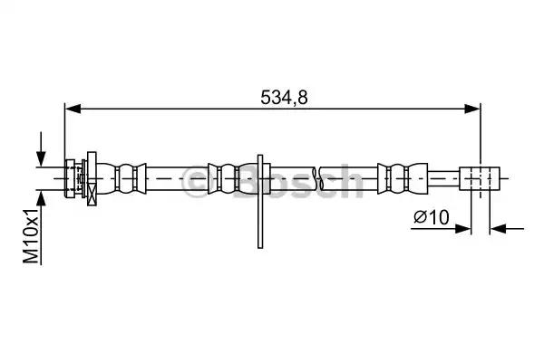 Гальмівний шланг 1987481850 BOSCH