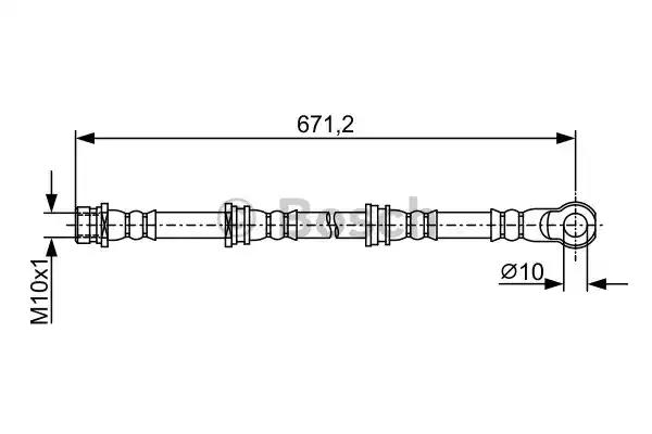 Тормозной шланг 1987481965 BOSCH