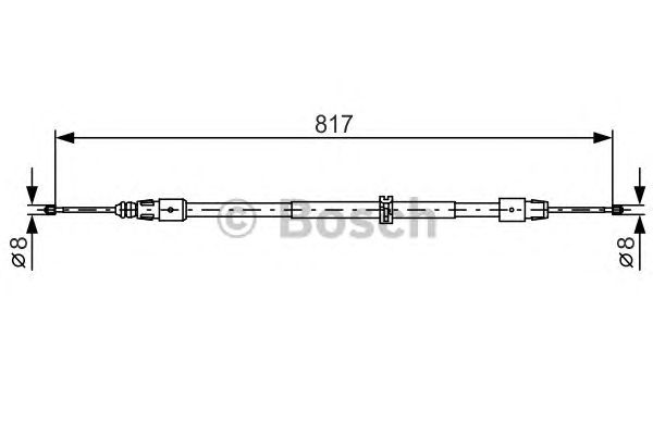 Трос стояночного тормоза 1987482024 BOSCH
