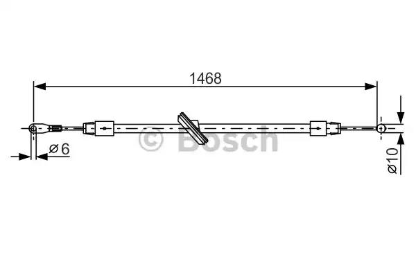 Bosch vw трос ручного гальма crafter 30-35 -16 1987482027 BOSCH