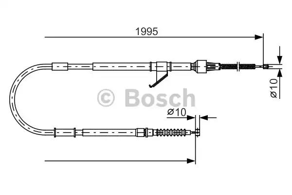 Трос ручного гальма 1987482069 BOSCH
