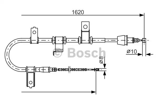 Bosch hyundai трос ручного гальма прав. getz 1987482071 BOSCH