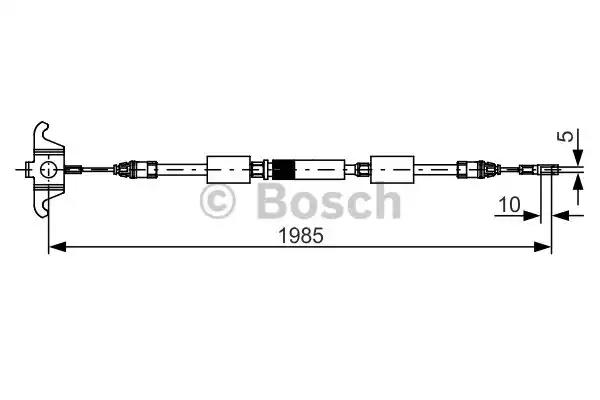 Bosch volvo трос ручн.гальма центр. xc90 03- 1987482128 BOSCH