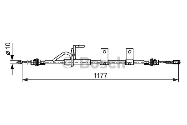 Трос ручного гальма 1987482404 BOSCH