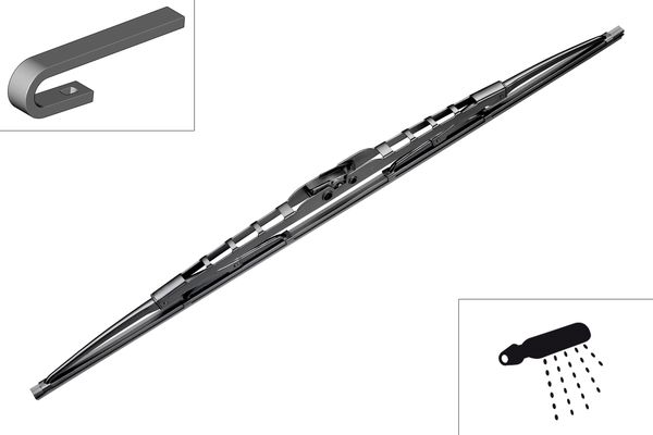 Щітки склоочисника вир-во bosch 3397004080 BOSCH