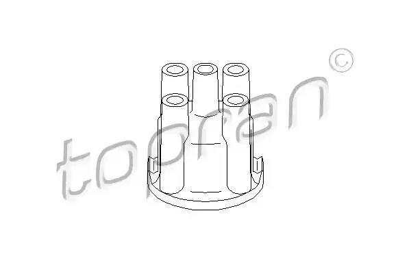 Кришка розподільника запалювання 100596 TOPRAN