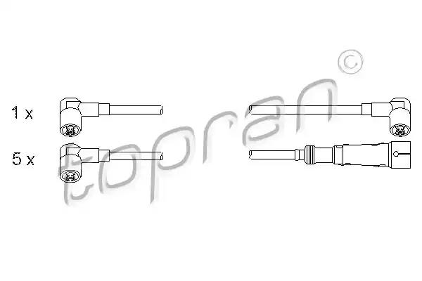 Комплект проводів високої напруги 100688 TOPRAN