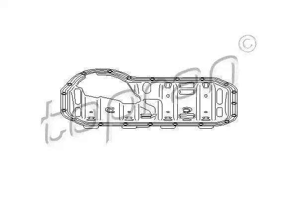 Uszczelka misy oleju 100714 TOPRAN
