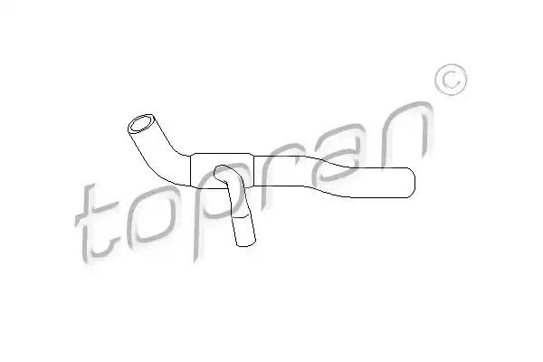 Шланг радіатора система охолодження 101453 TOPRAN