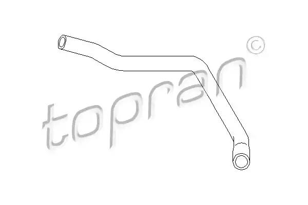 Патрубок радіатора пічки 102869 TOPRAN