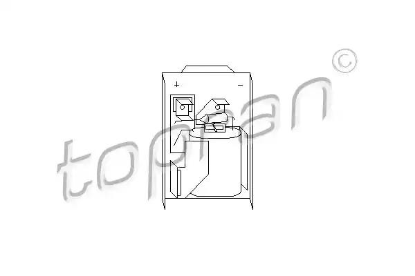 Резистор двигуна вентилятора системи обігріву vw golf ii... 102973 TOPRAN